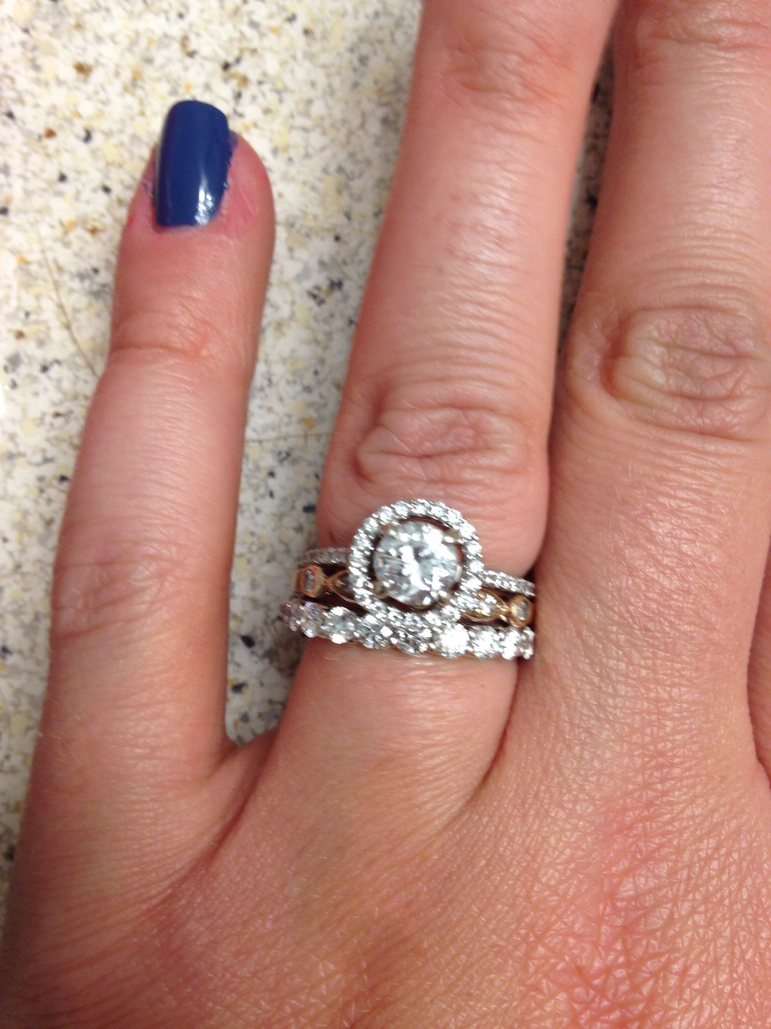 Wedding band larger than engagement ring? Show me! Page 2