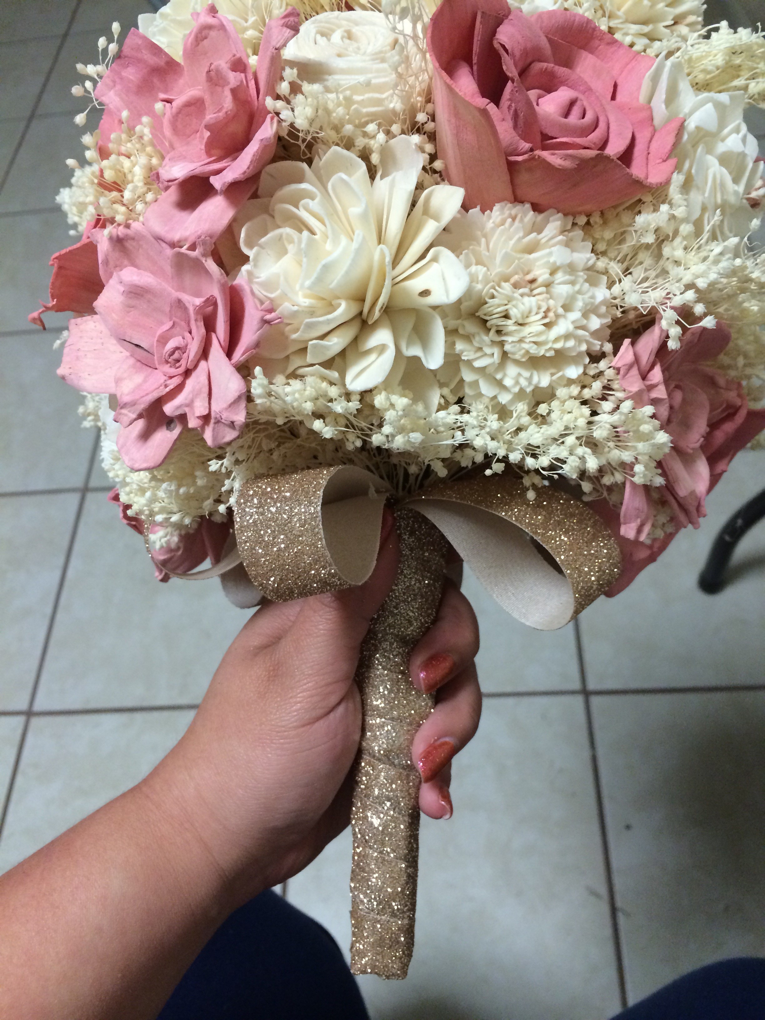 DIY sola bouquet Weddingbee Photo Gallery