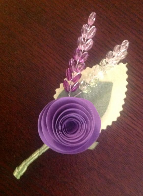 DIY Paper Flower Boutonnieres Weddingbee Photo Gallery