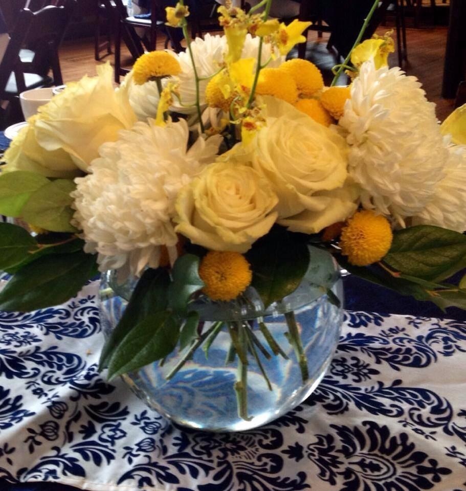 Yellow Centerpieces Weddingbee Photo Gallery