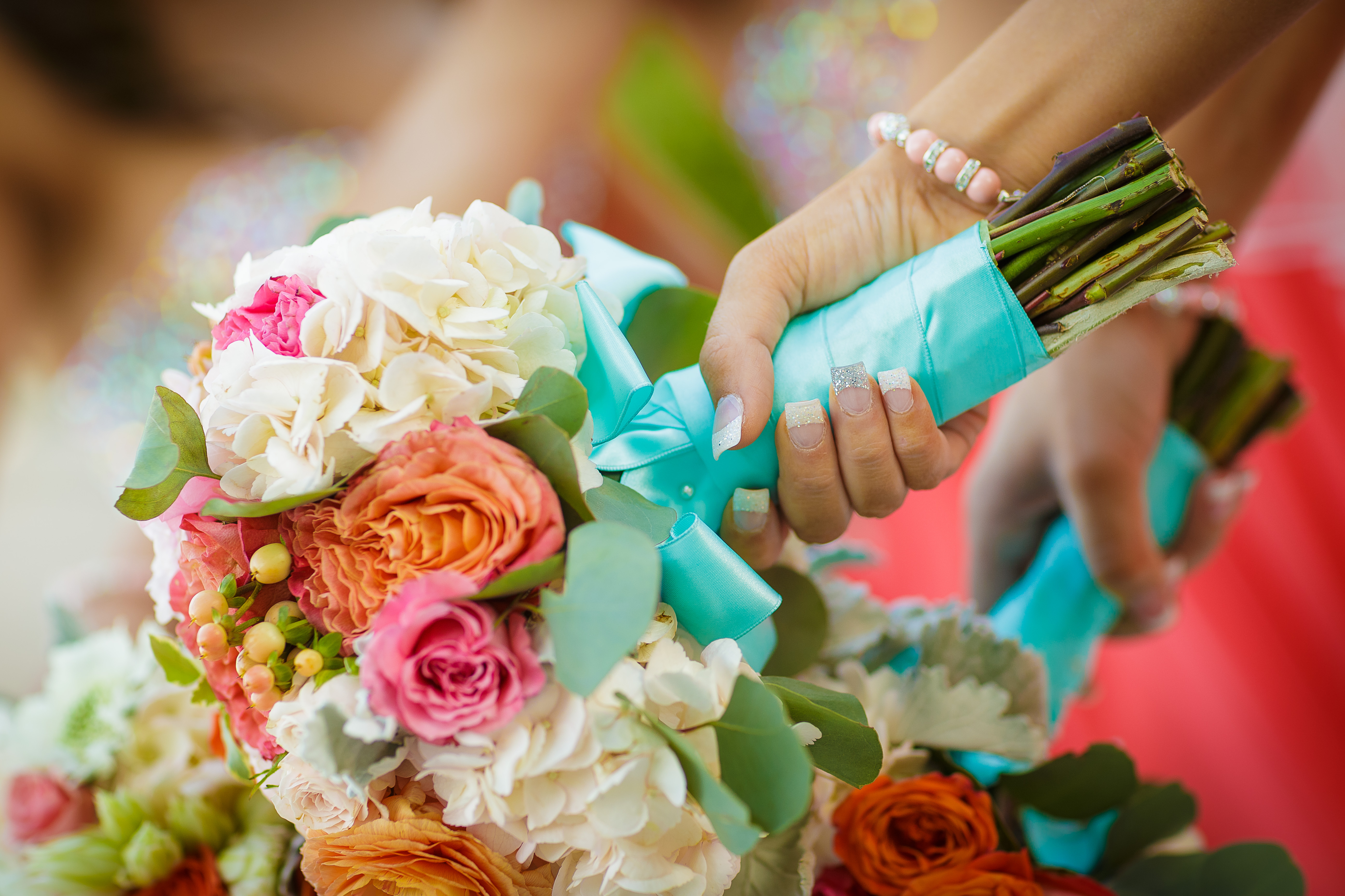 Share your Coral and Tiffany Blue Weddings ! (Or Similar Colors)