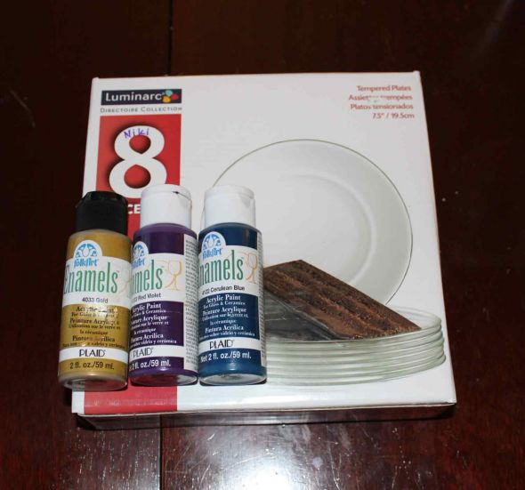 Painted Glass Plates Weddingbee Photo Gallery