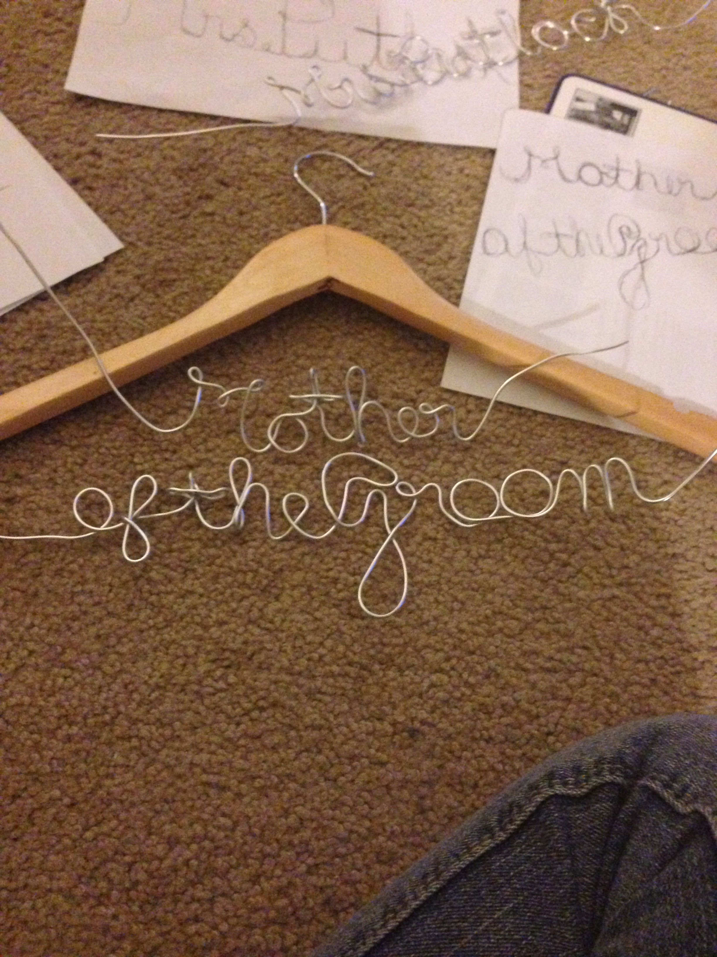 I started my DIY Wire Hangers, Pleased with their progress! Weddingbee