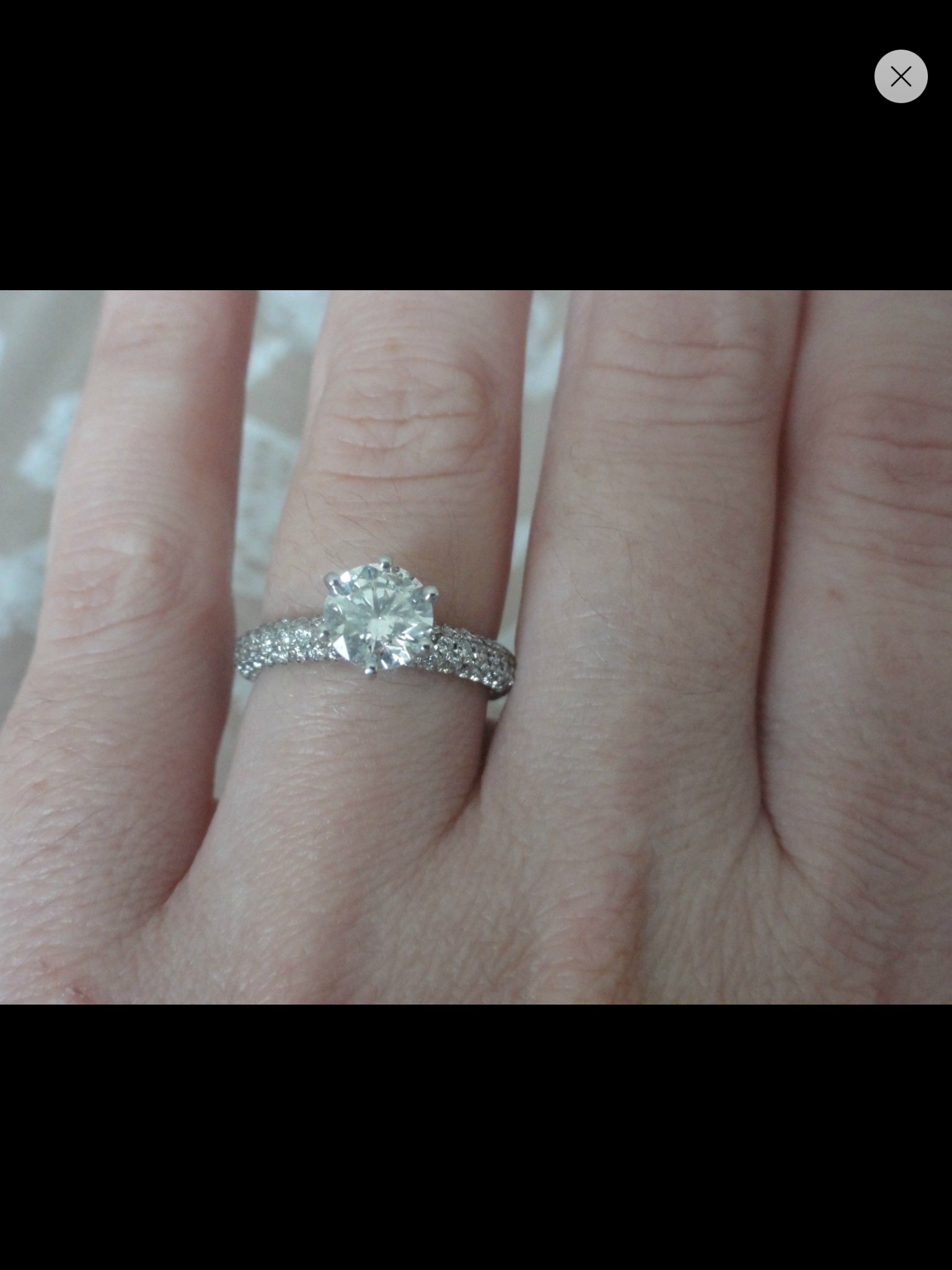 Don't know what style wedding band to go with my micro pave Ering… Help