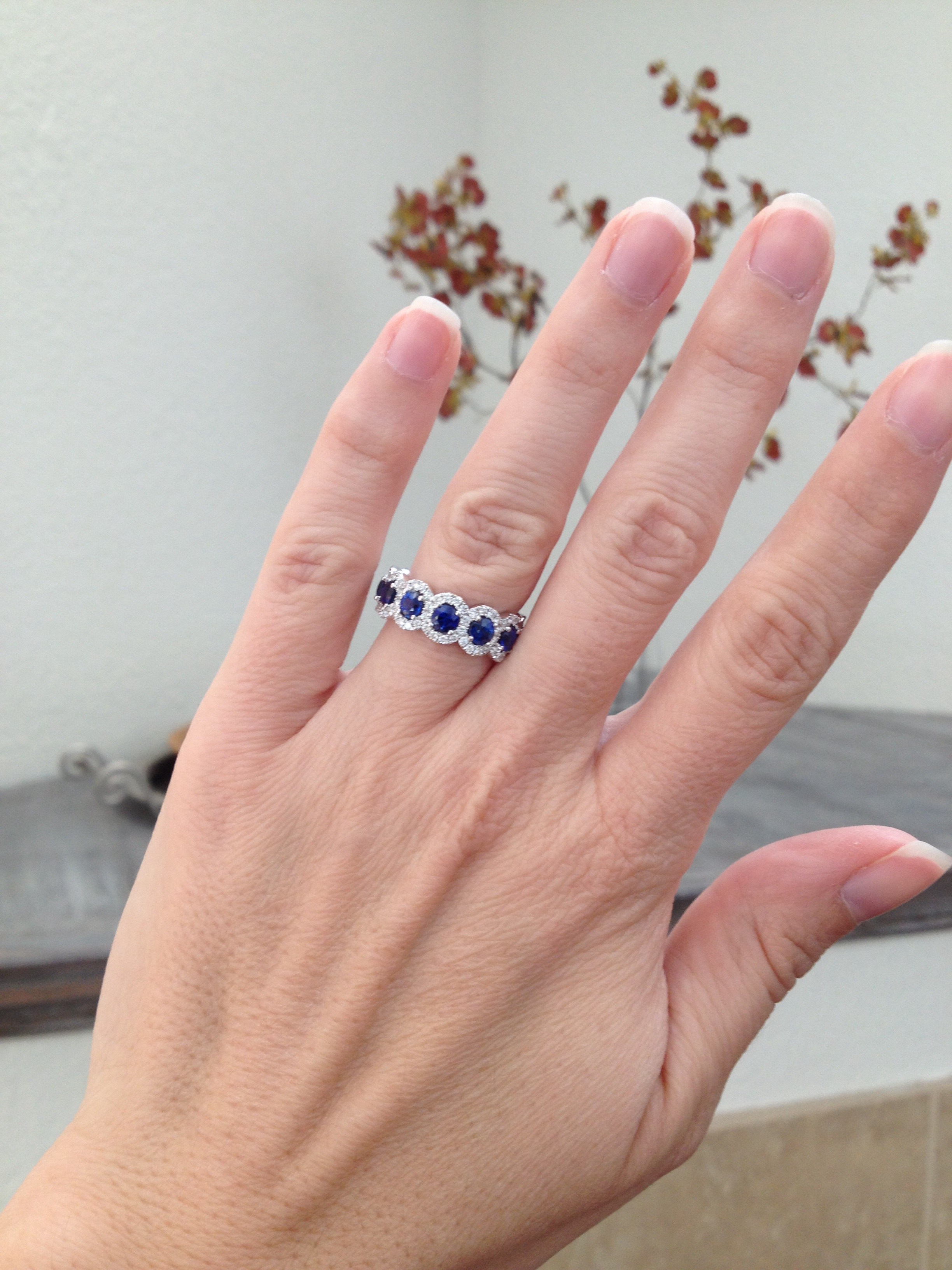 Wearing a band as an engagement ring Weddingbee