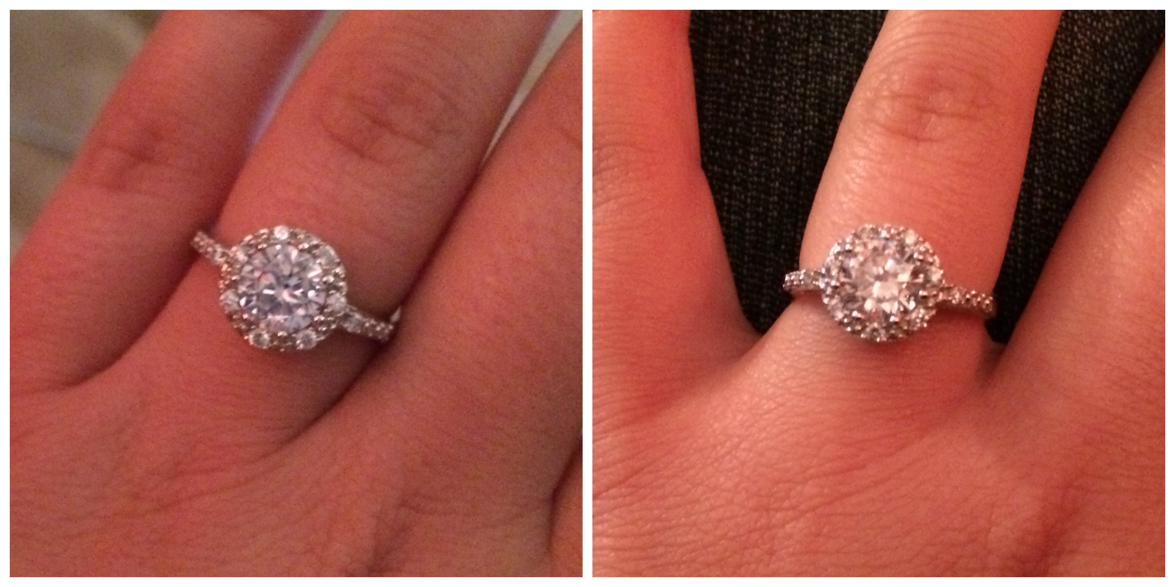 Baked 3 Cubic Zirconia Rings. (Pic Heavy) Pear. Square. Round.