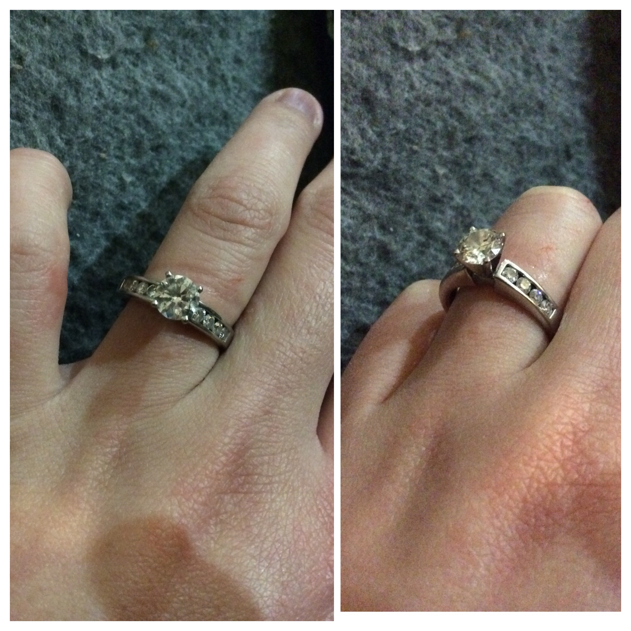 Any size 7 fingers with engagement rings around 1 carat? Page 2