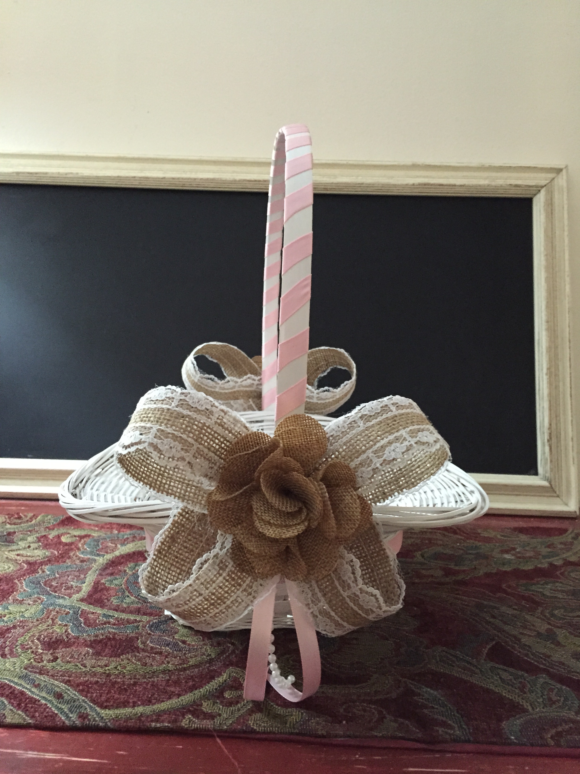 Just Finished my DIY Flower Girl Basket!