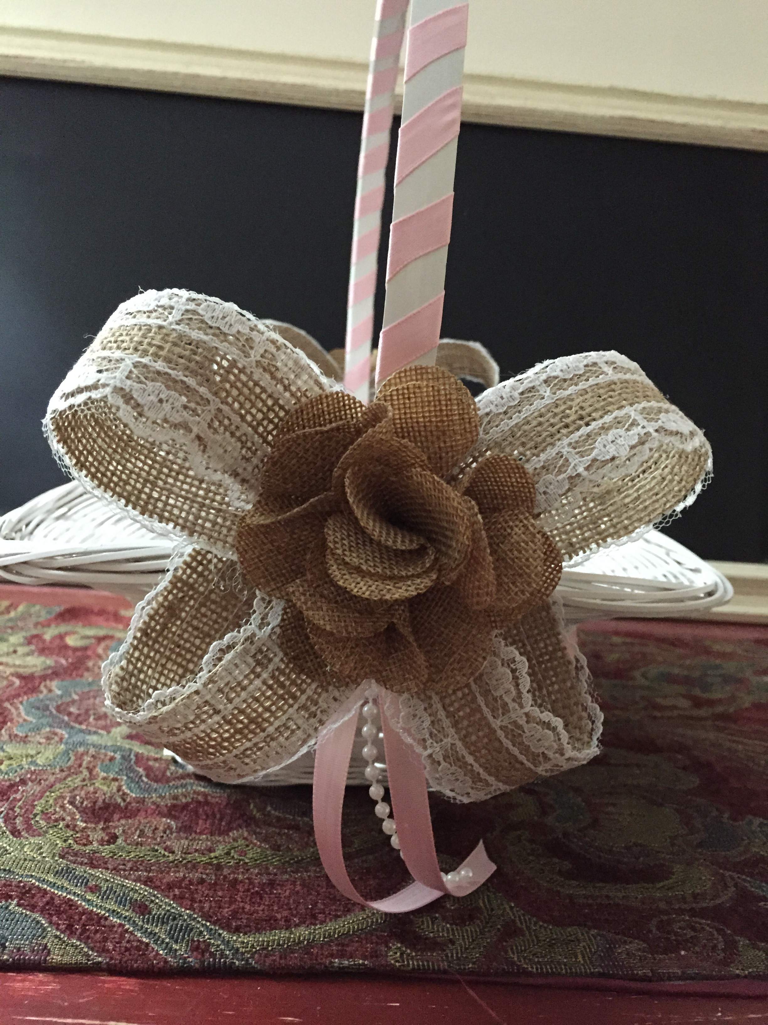 Just Finished my DIY Flower Girl Basket!