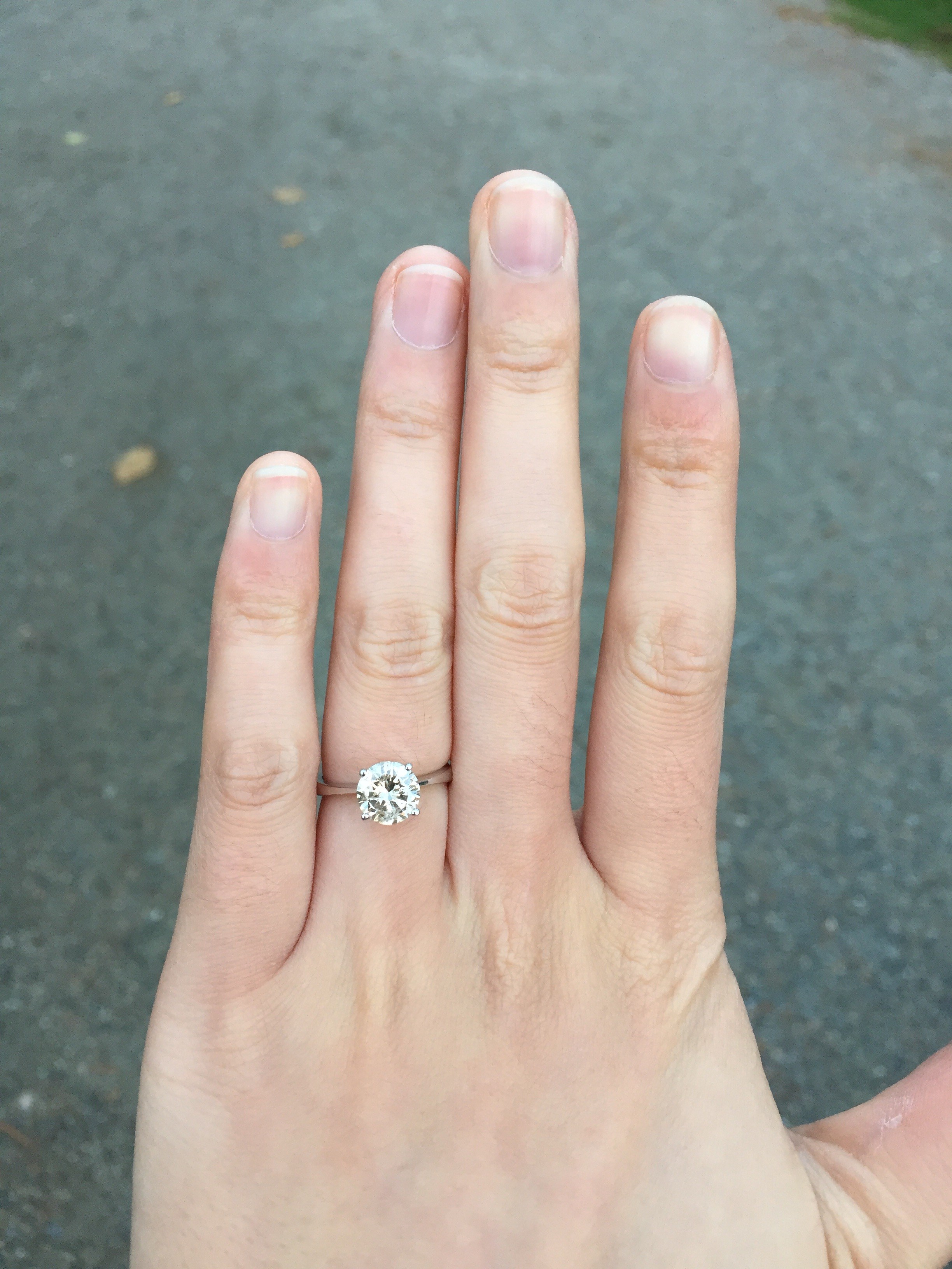 Can I see your warm color diamond in a white gold setting