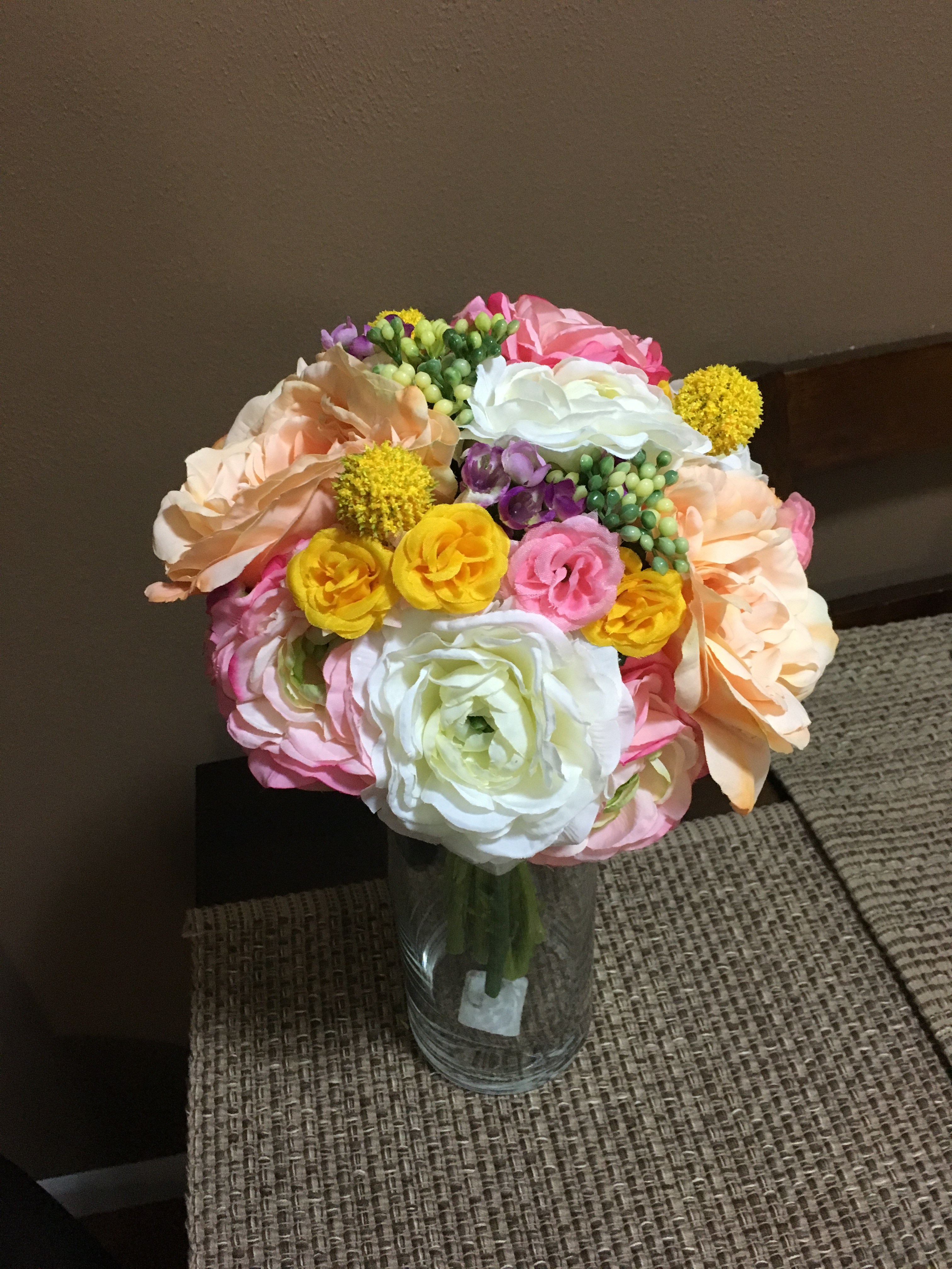 Show me your real touch/silk flower wedding bouquets!