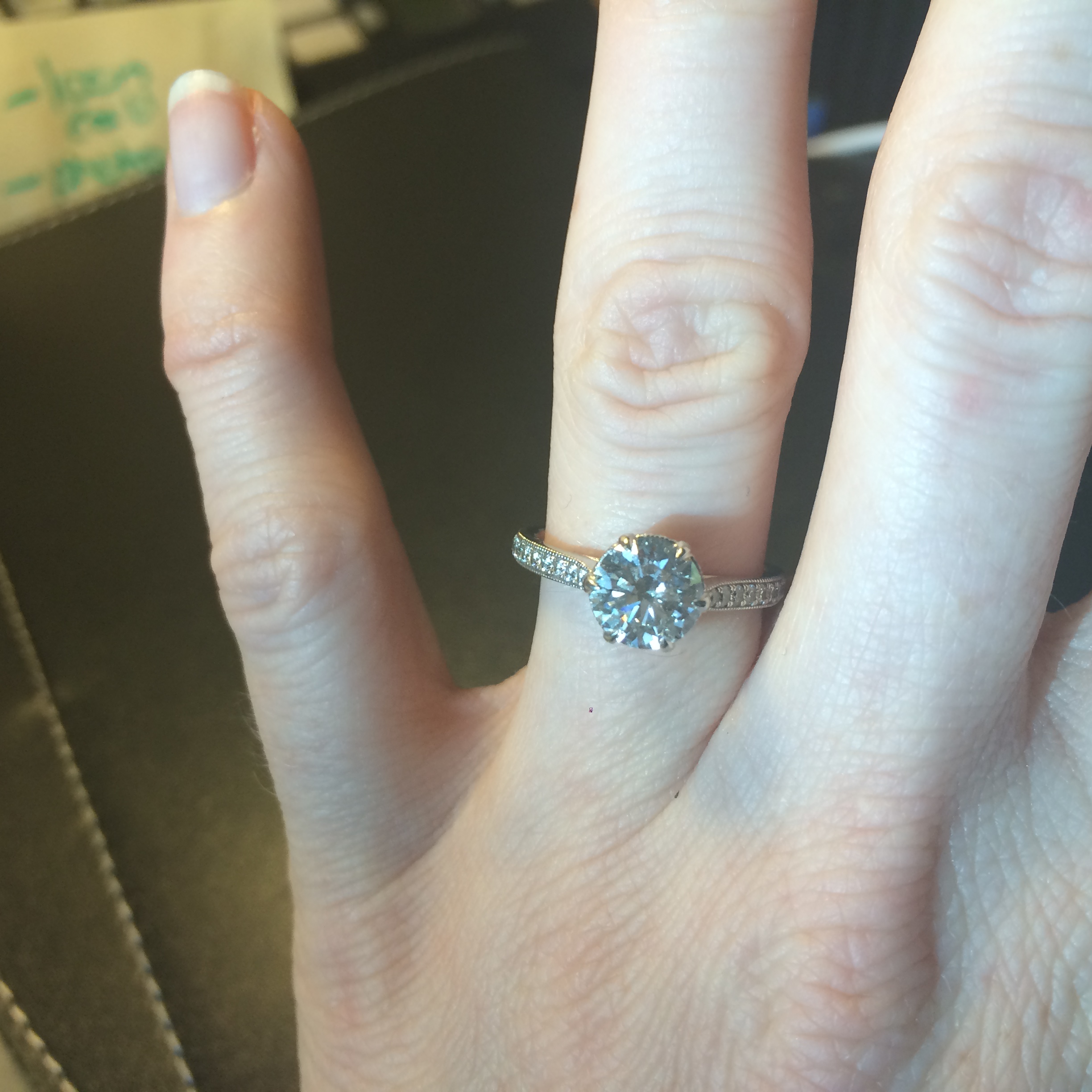 Engagement ring and wedding bang combo examples please