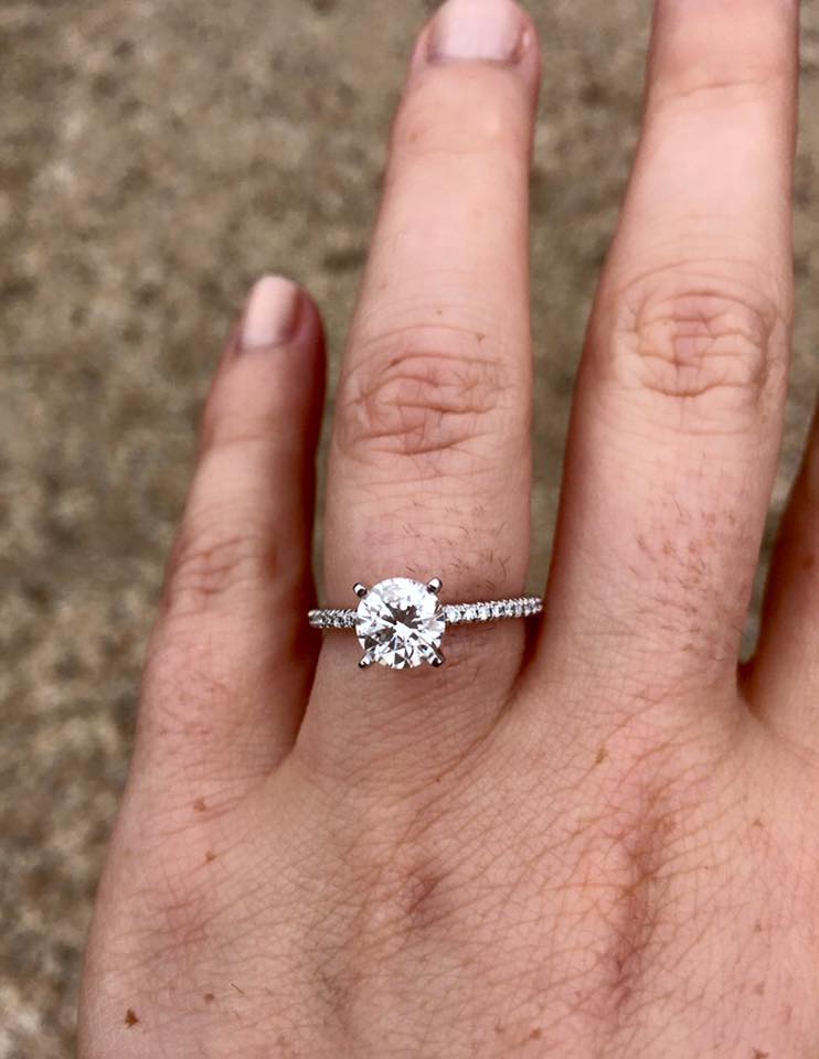 Thin band engagement ring?