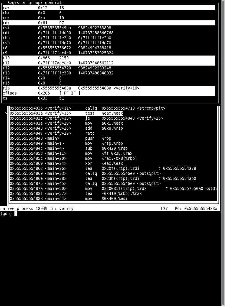 CSCI 2021 Quick Guide to gdb The GNU Debugger