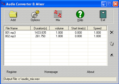 Sound Mixer Software – mix sound files – DigitByte