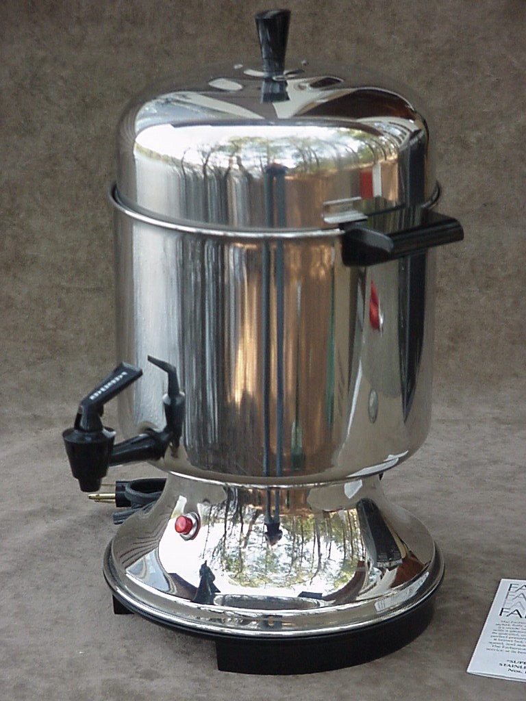 FARBERWARE STAINLESS STEEL AUTOMATIC 1022 CUP COFFEE URN PERCOLATOR