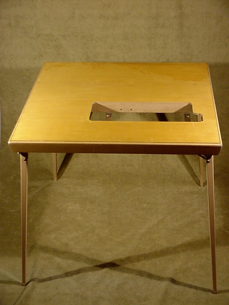 VINTAGE SINGER FOLDING SEWING MACHINE TABLE for mod 300 301 401, NICE