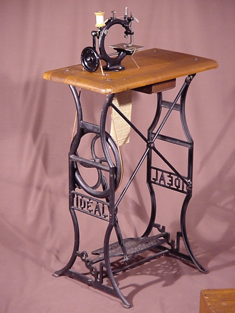 Antique cast iron IDEAL Toy Child Treadle, mfg. by "BABY" Sewing