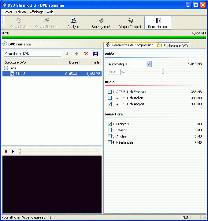 Mode d'emploi DVD Shrink Copier un DVD Guide DVD Shrink Copier un