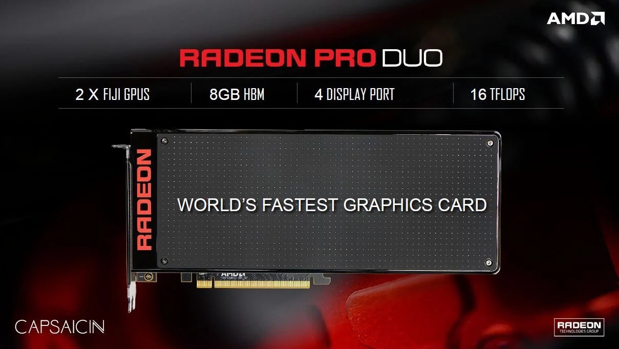 Radeon Pro Duo AMD dévoile la carte graphique la plus puissante du monde