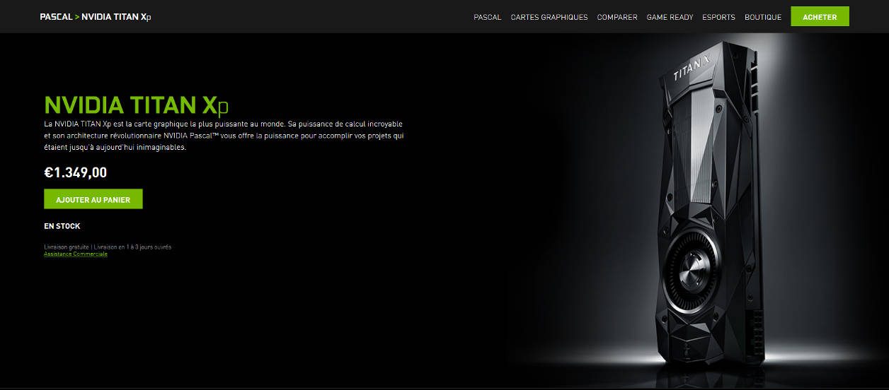 Titan Xp Nvidia dégaine (à nouveau) la carte graphique la plus puissante du monde