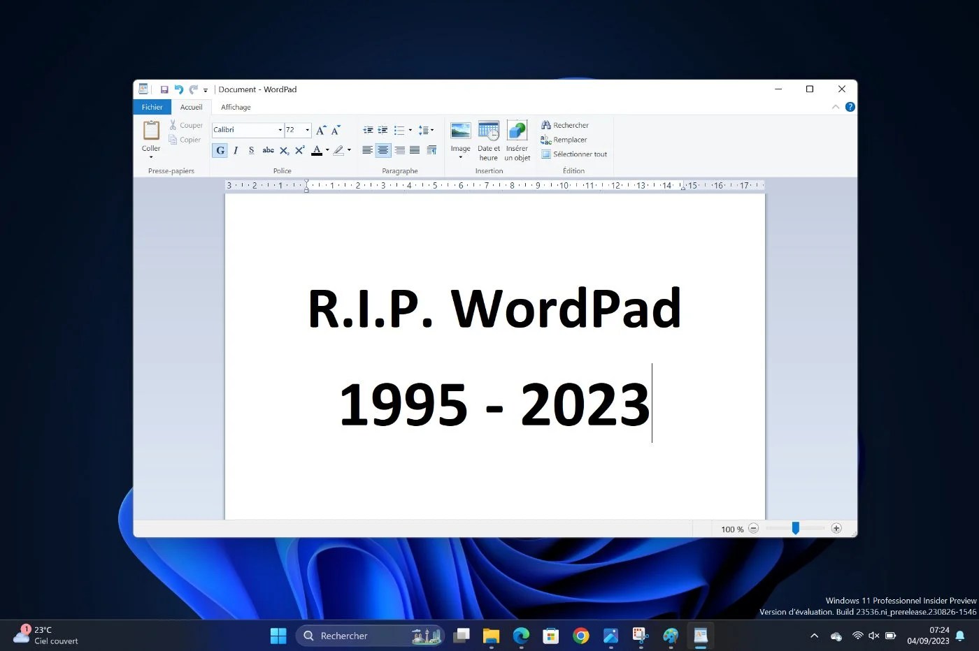 Microsoft pushes WordPad out after 30 years of service GAMINGDEPUTY