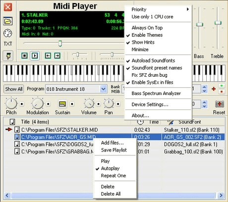 Télécharger Soundfont Midi Player pour Windows, Web - Telecharger.com