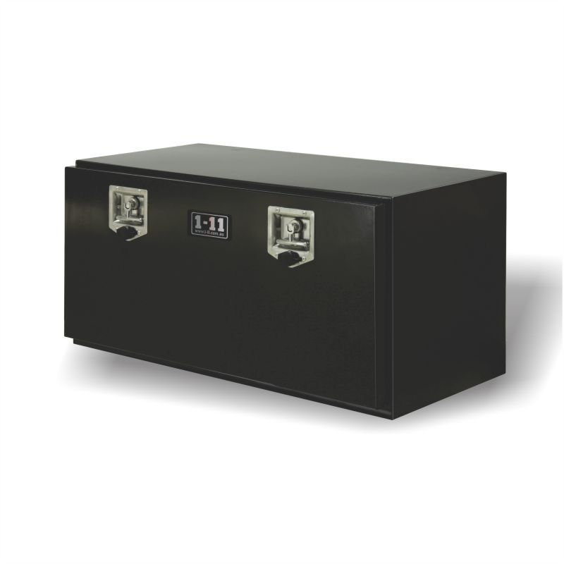 Steel Truck Under Tray Box Black (900mm wide) by One Eleven