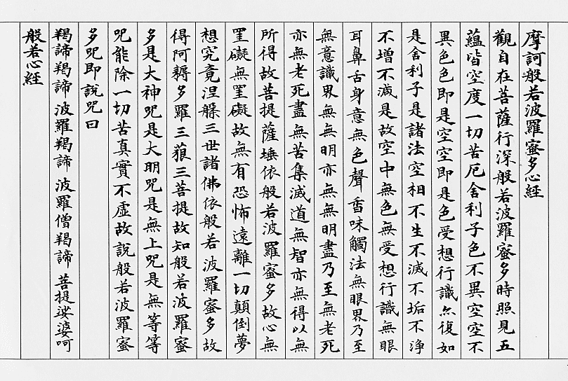 真説・般若心経 平成の『般若心経』-摩訶般若波羅密多心経（三蔵法師玄装訳）【 お経を聴く 】【写経】【サンスクリット原文（梵語）】【ブッダのことば】-即説呪曰掲諦掲諦波羅掲諦 波羅僧掲諦菩提僧莎訶-