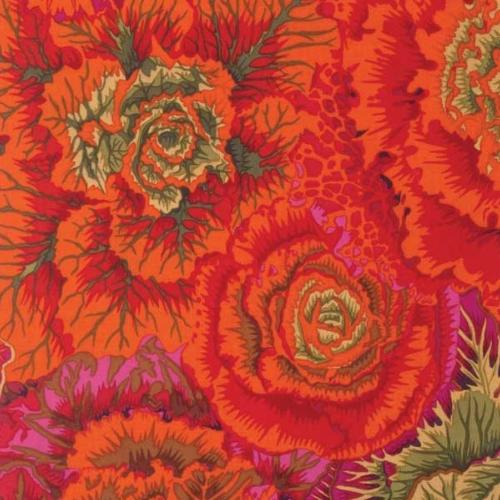 Tissu Kaffe Fassett collection Brassica PJ51 Rust