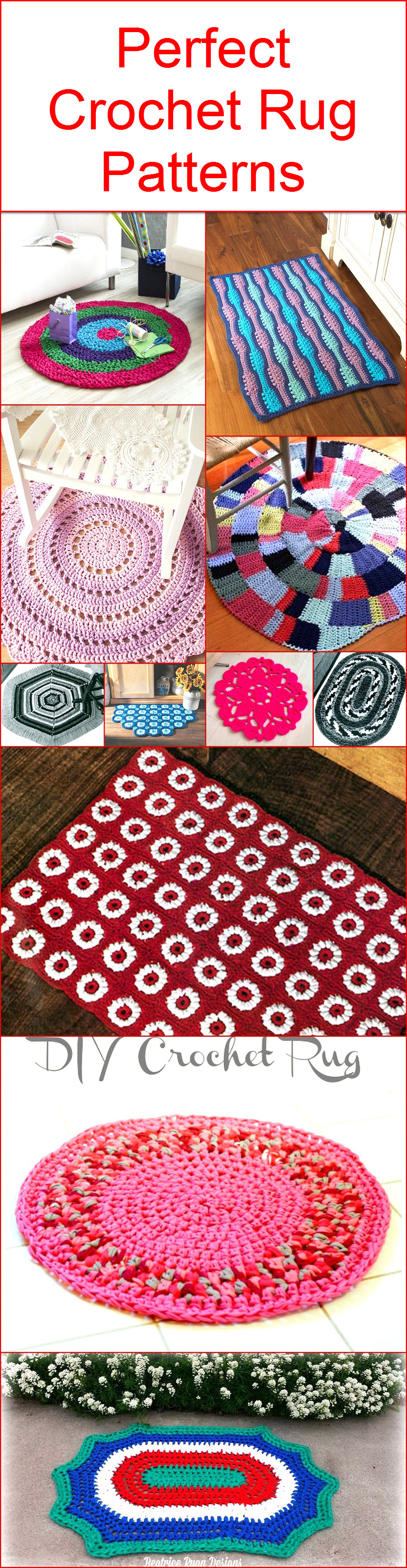 Perfect Crochet Rug Patterns 1001 Crochet
