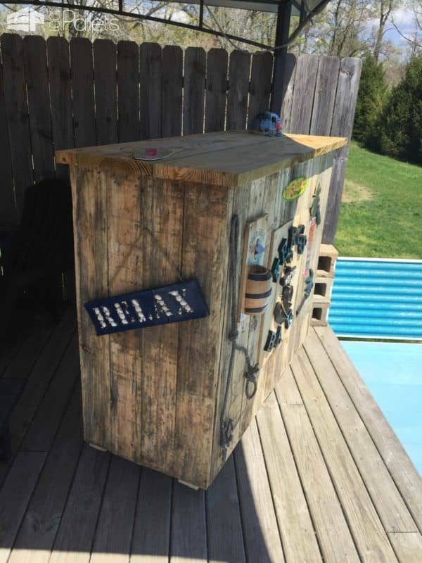 Poolside Pallet Bar • 1001 Pallets