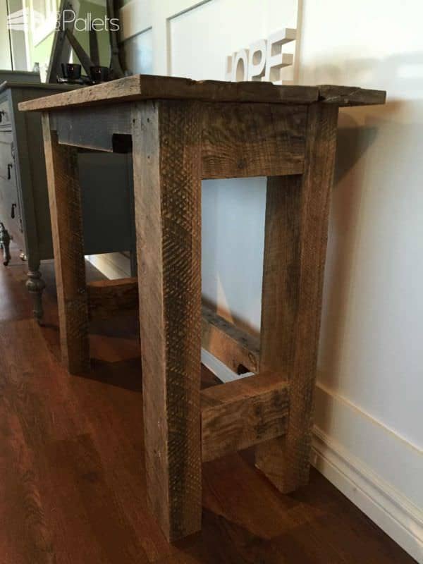 Sturdy Pallet Accent Table • 1001 Pallets