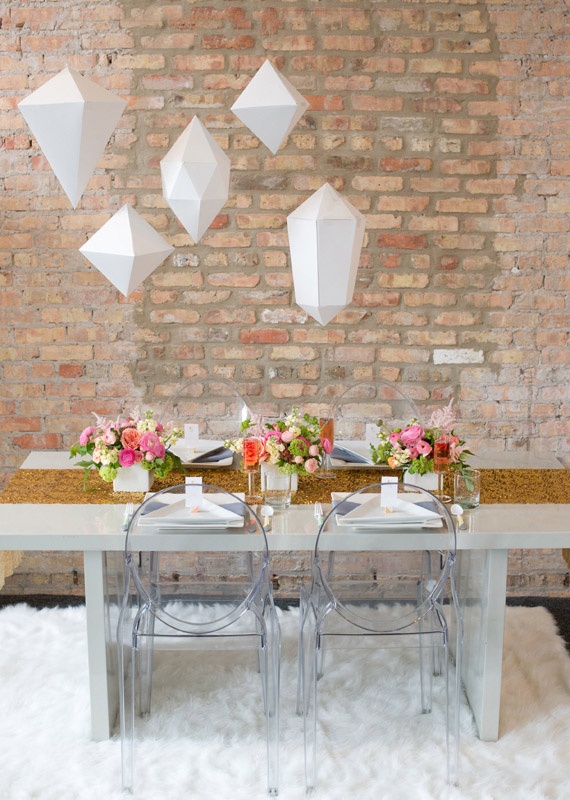 Geometric wedding inspiration Wedding Inspiration 100 Layer Cake
