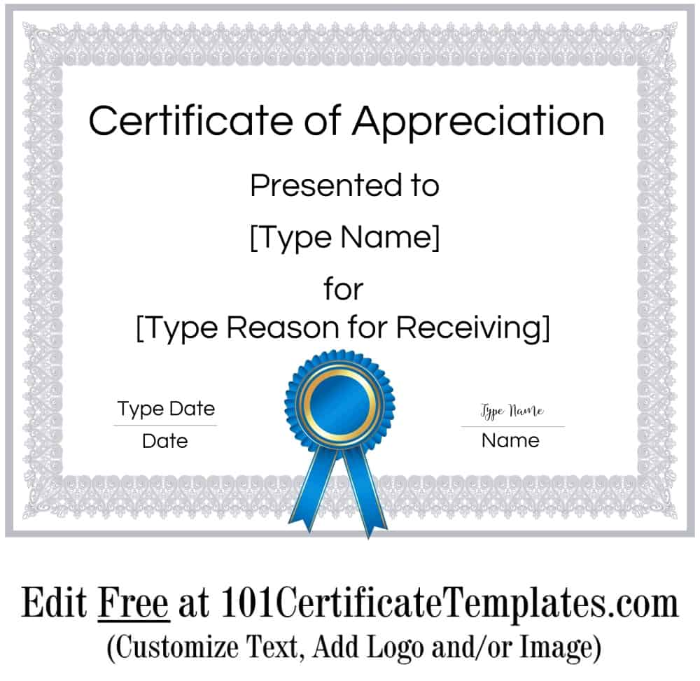FREE Printable Certificate of Appreciation Template Customize Online FREE Printable Certificate of Appreciation Template Customize Online