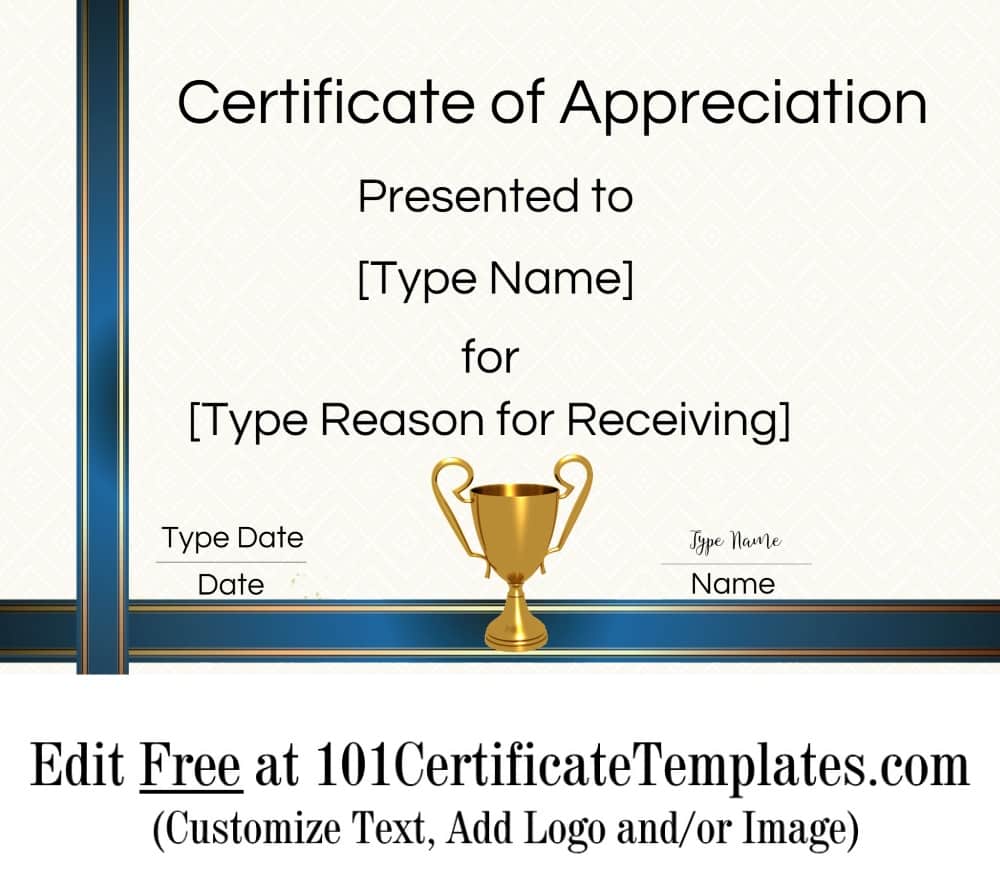 FREE Printable Certificate of Appreciation Template Customize Online FREE Printable Certificate of Appreciation Template Customize Online