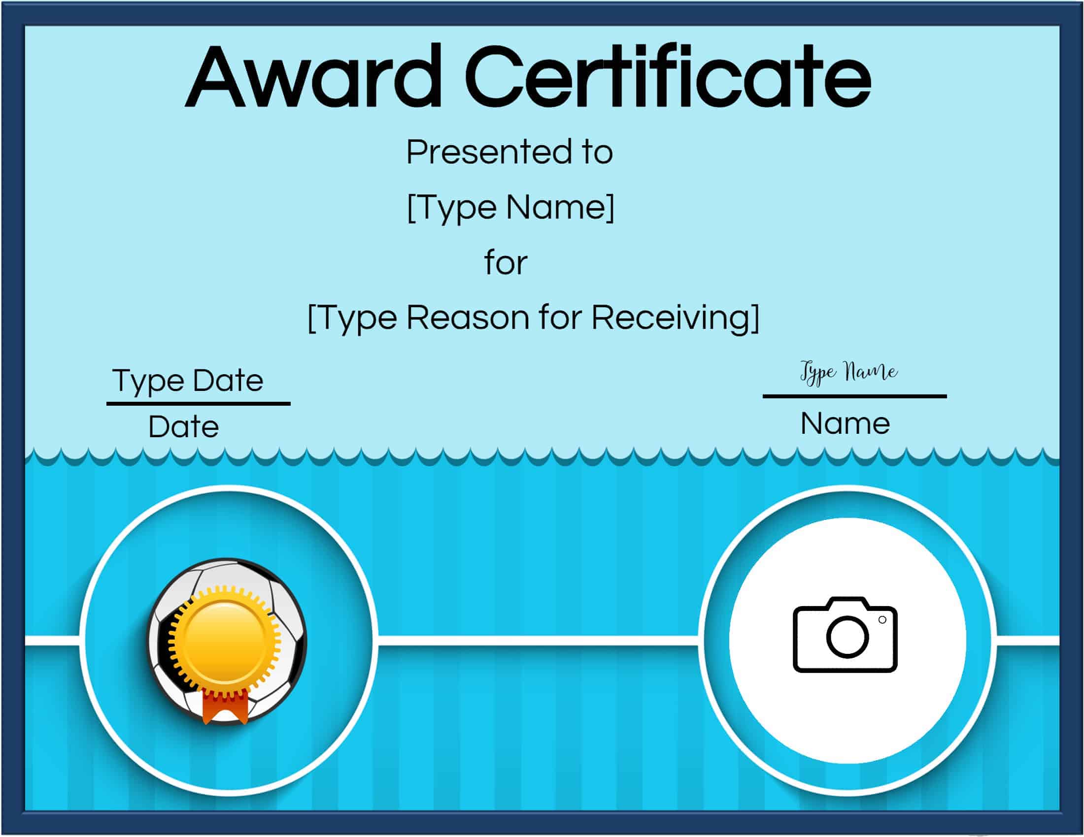 Free Soccer Certificate Maker Edit Online and Print at Home