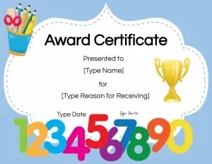 FREE Printable and Editable Awards for Students | No Watermark