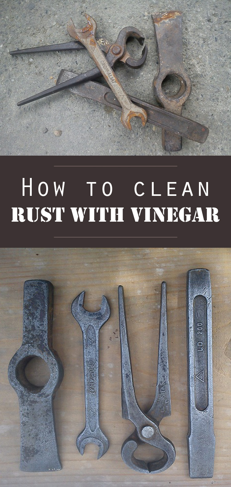 How to clean rust with vinegar
