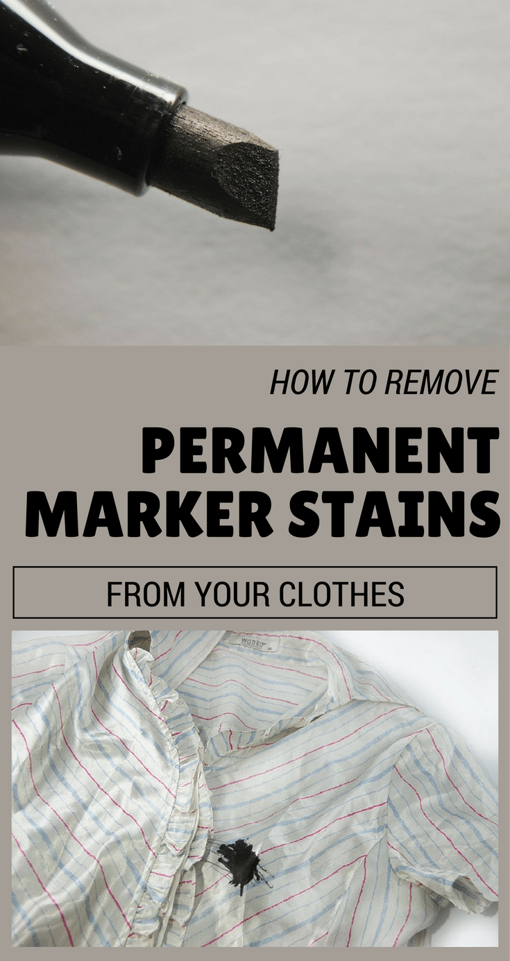 How To Remove Permanent Marker Stains From Your Clothes