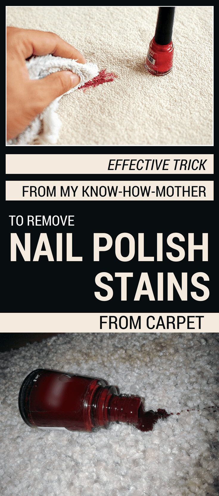 Effective Trick From My KnowHowMother To Remove Nail Polish Stains