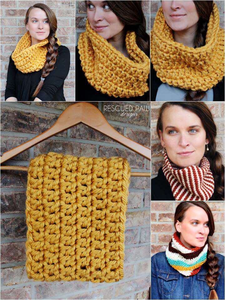 10 Super Chunky Free Crochet Cowl Scarf Patterns 101 Crochet Patterns