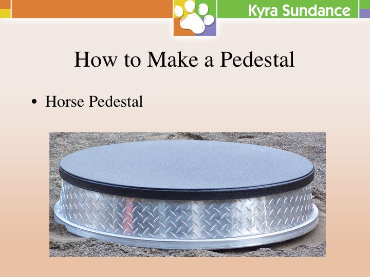 Pedestal Training to Improve Focus, Drive, and Precision