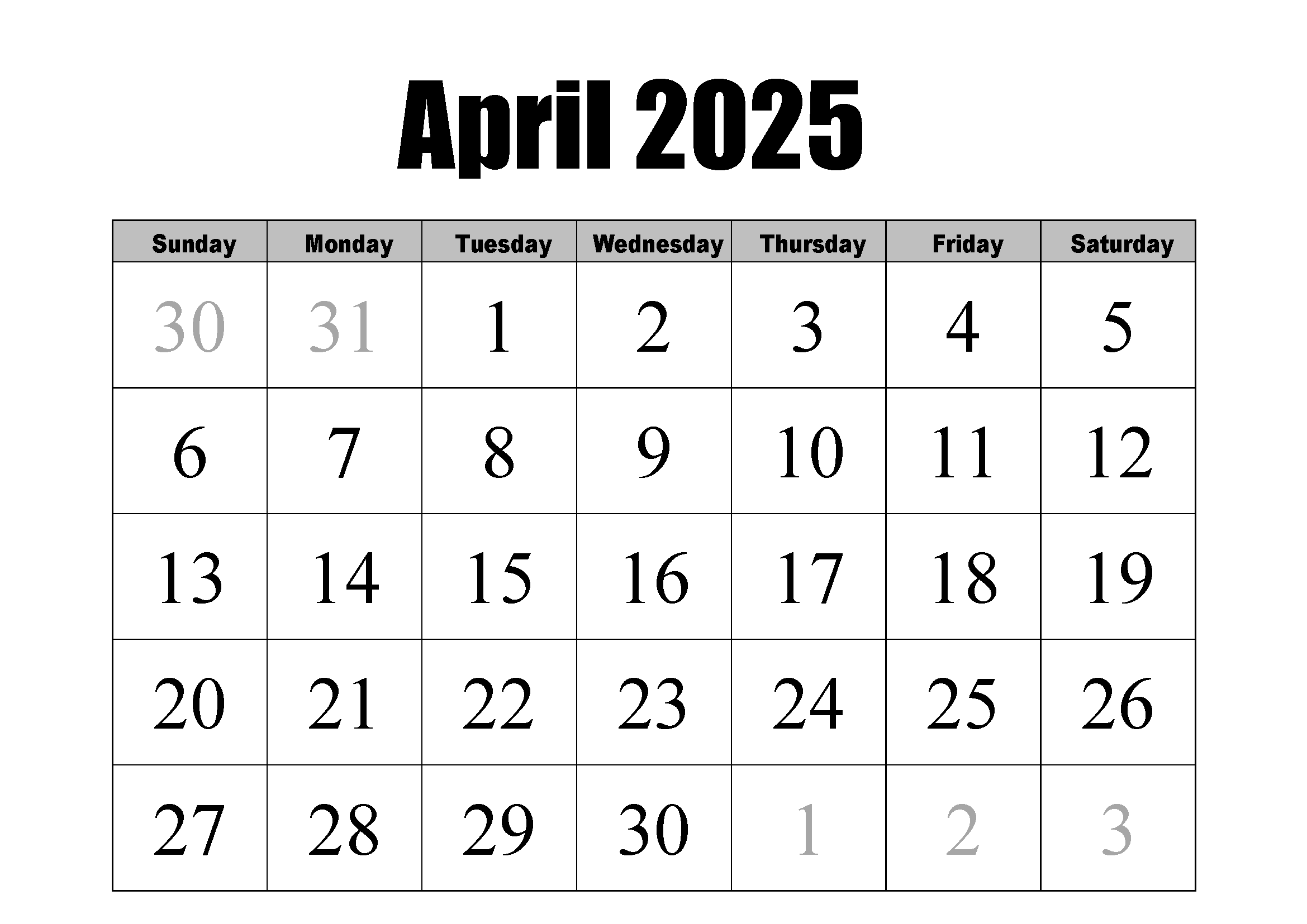 Free April 2025 Calendars 101 Different Designs and Borders Free April 2025 Calendars 101 Different Designs and Borders