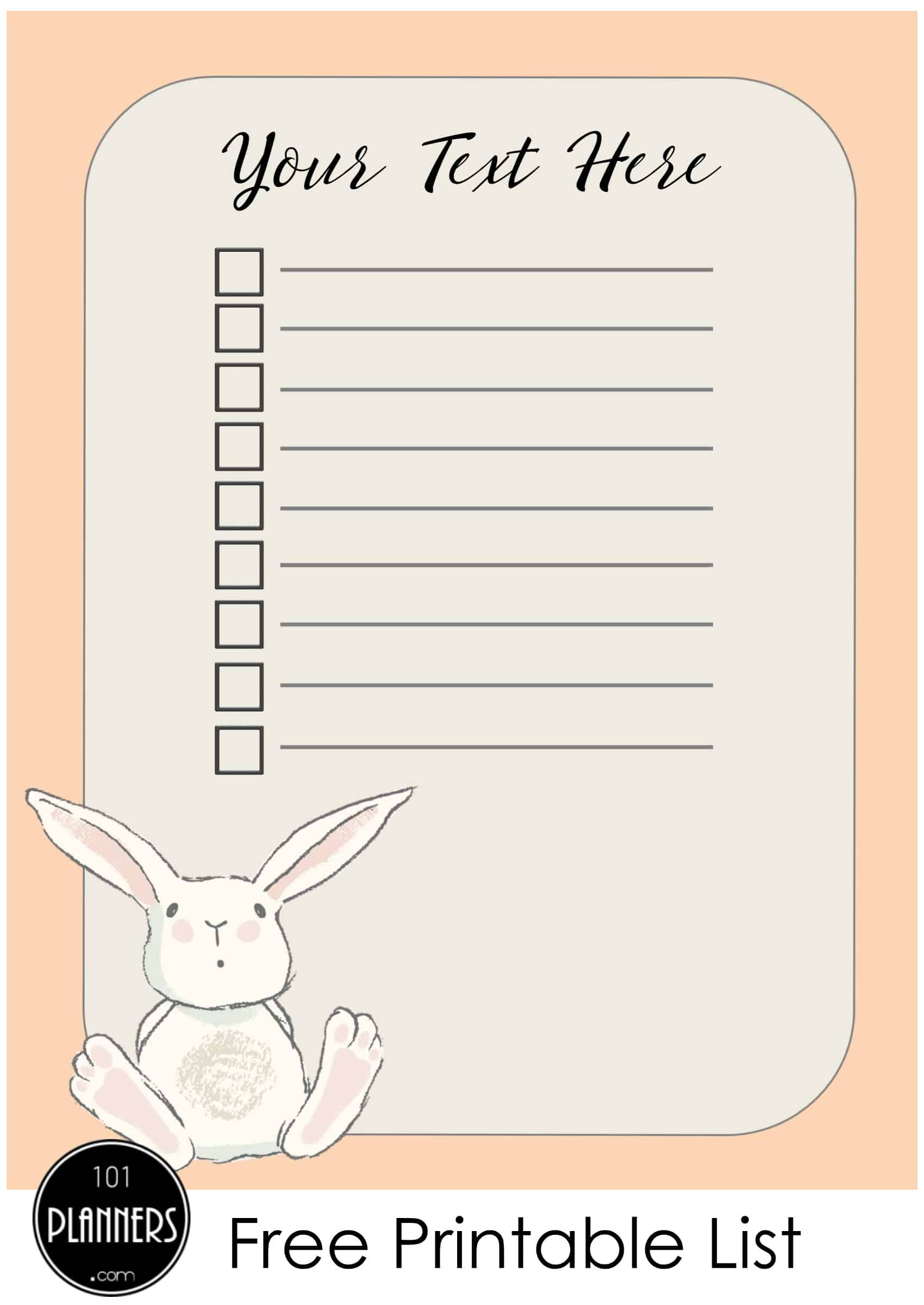 FREE Cute ToDo List Many Designs Print at Home