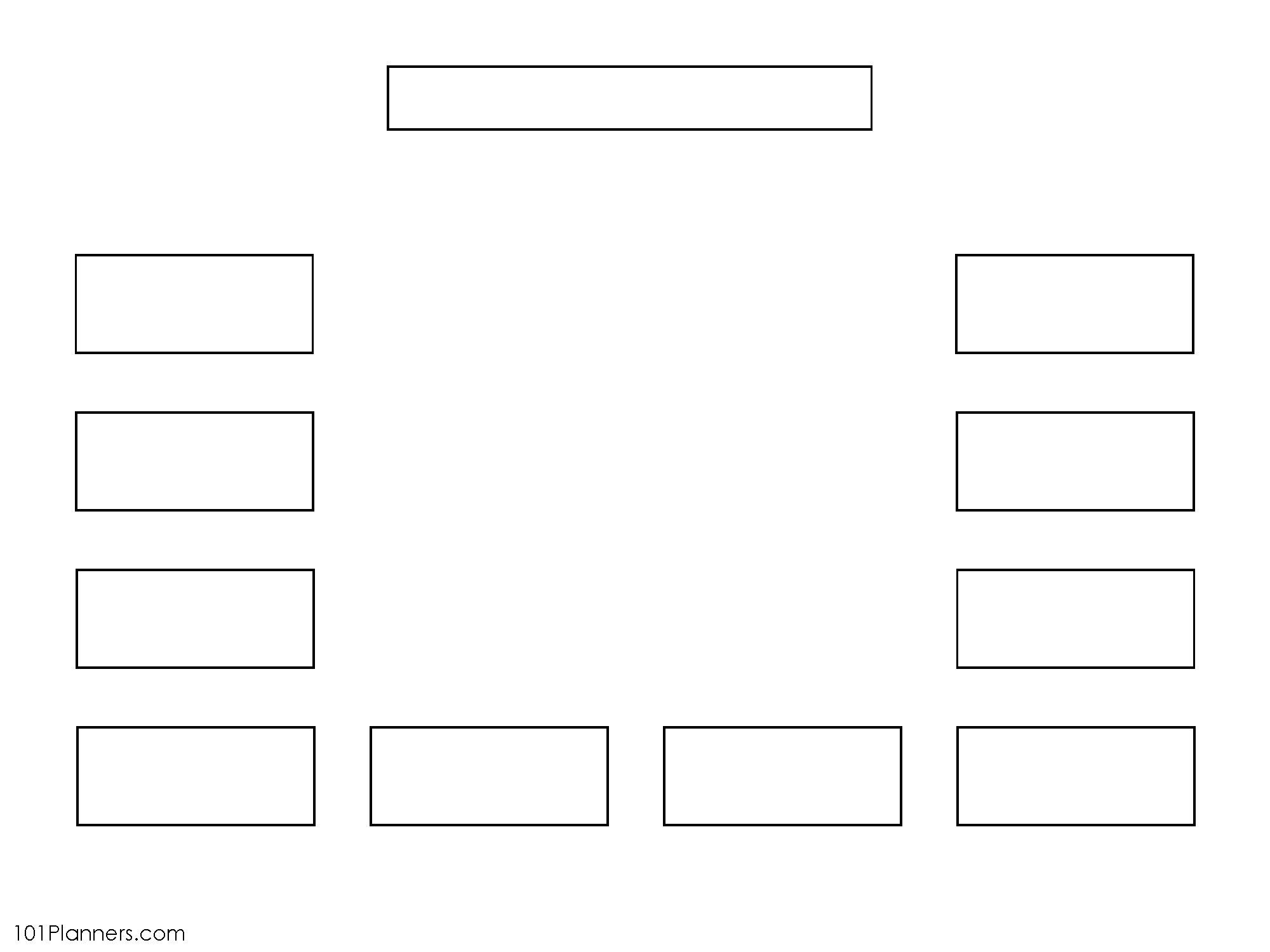 U Shaped Seating Chart Template