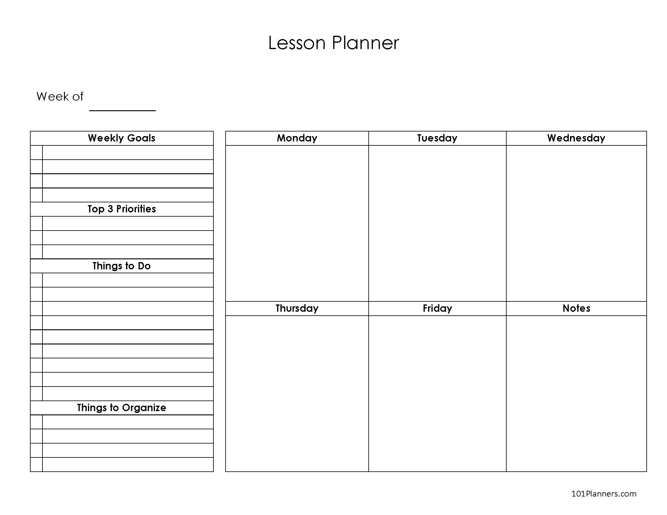 Free Lesson Plan Template Word Editable Pdf Image Excel Free Schedule