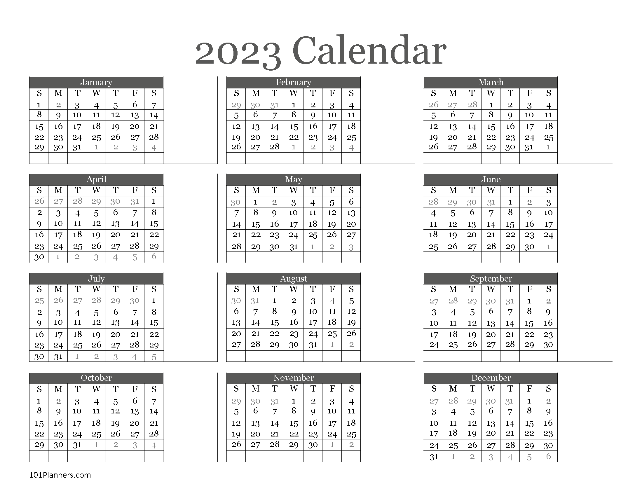 Calendar In Word 2023