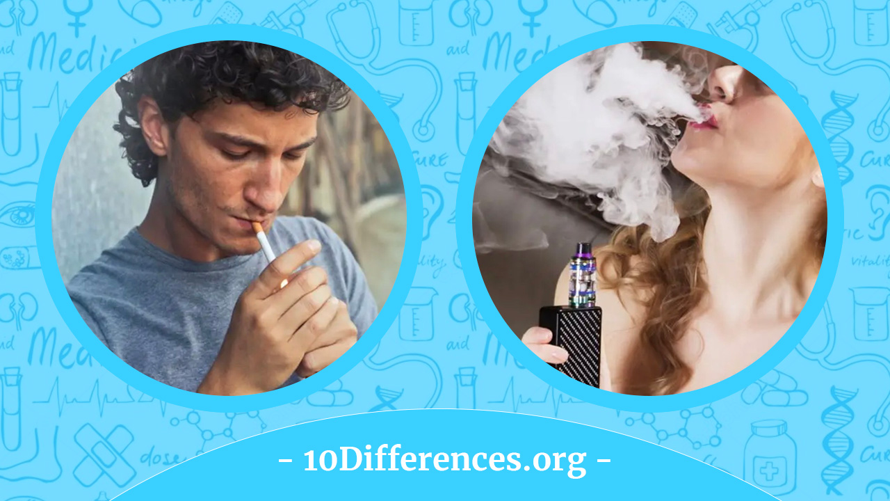 Difference Between Vaping and Smoking