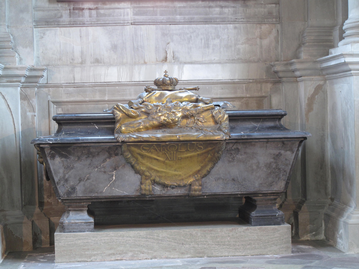 The cranium of the Swedish king Charles XII from an autopsy in 1916